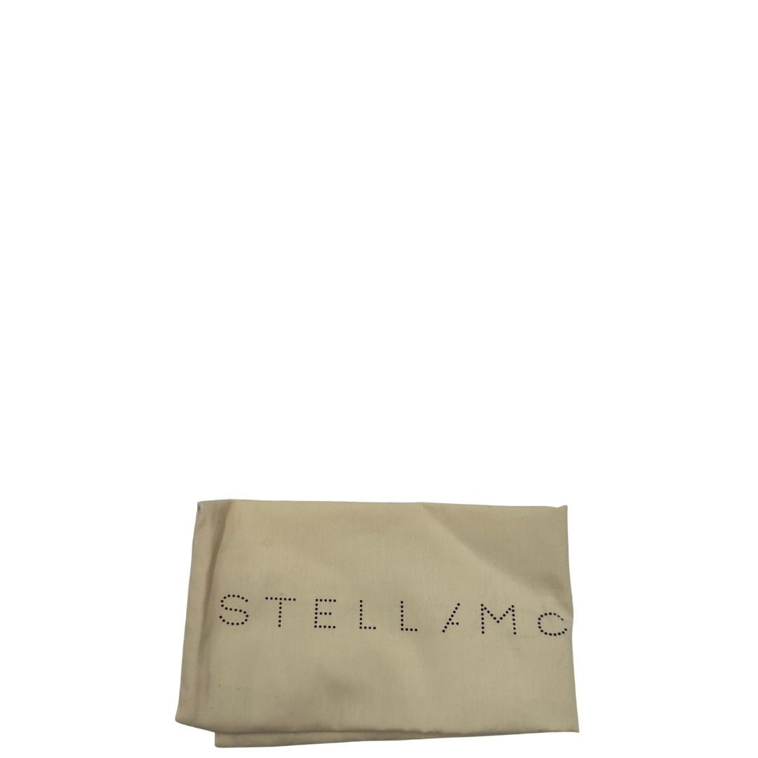 Dustbag di una borsa Stella McCartney modello Fold Over Tote realizzata in shaggy dear greige effetto scamosciato, usata, originale, second hand, in ottime condizioni.