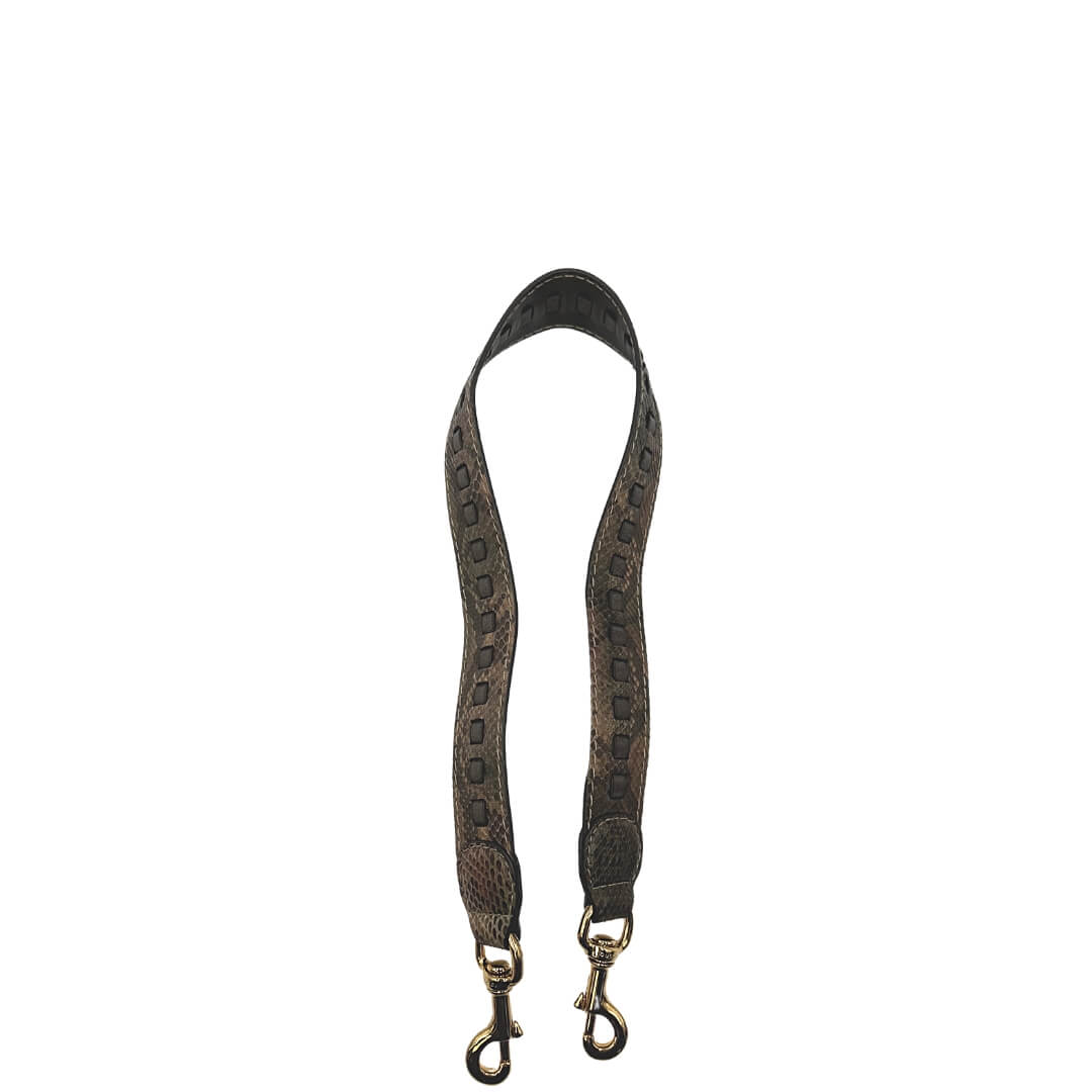 SOPROM Tracolla In Pelle Per Borsa Da Mano - Kit Di 2 Cinghie Sostitutive Con Istruzioni (Nero) - Adatta A Borse Con Anelli Da 1,5 Cm