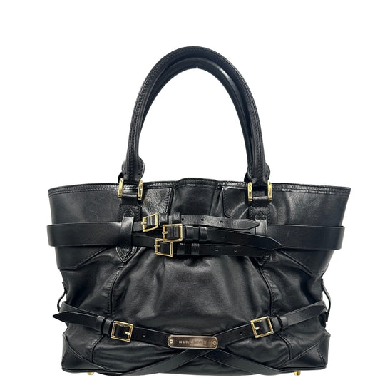 Borsa Burberry in pelle nera