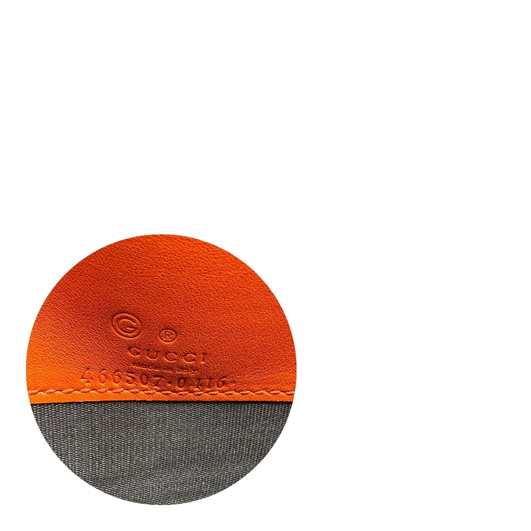 Tracolla Wallet Microguccissima arancione