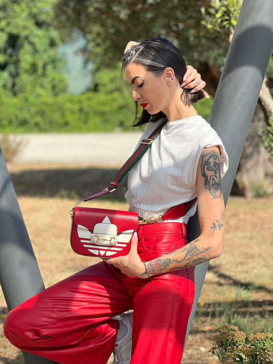 Tracolla Horsebit Gucci x Adidas