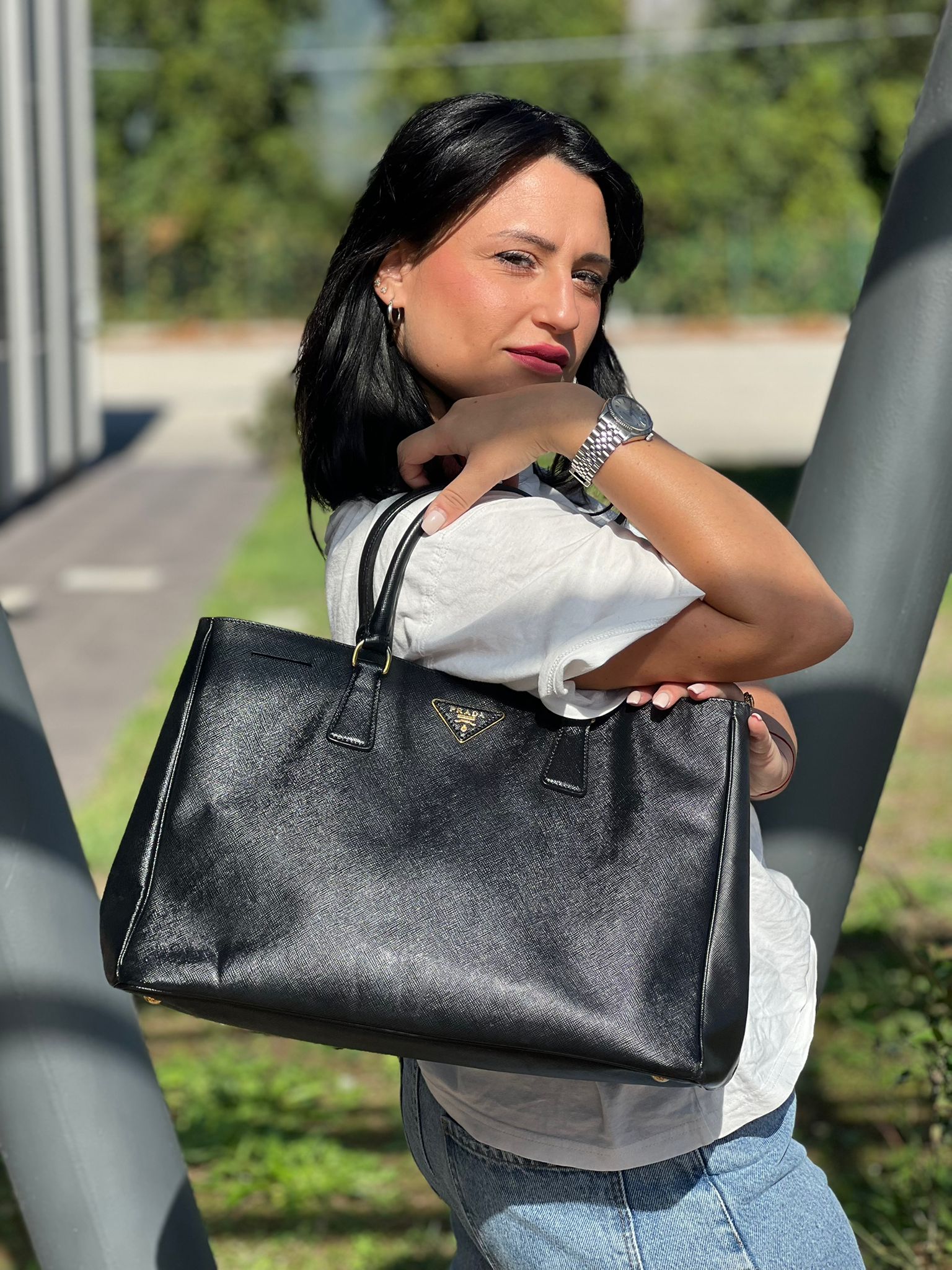 Handbag Borsa Prada Galleria Usata Prada Galleria Borsa Usata