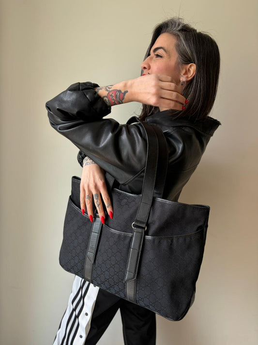 Shopper Gucci GG nera