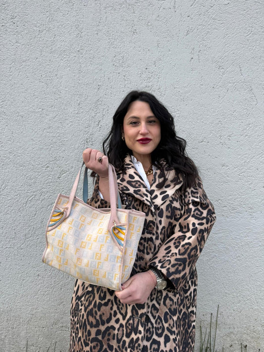 Tote Fendi zucchino multicolore