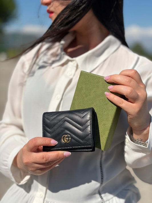 Portafoglio Gucci Marmont nero