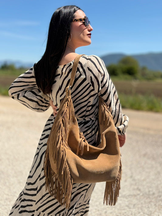 Hobo Orciani Peach Fringe