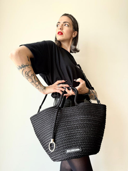 Ibiza Basket Bag Balenciaga nera