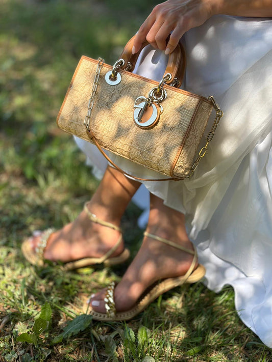 Borsa Dior Lady D-Joy Rafia