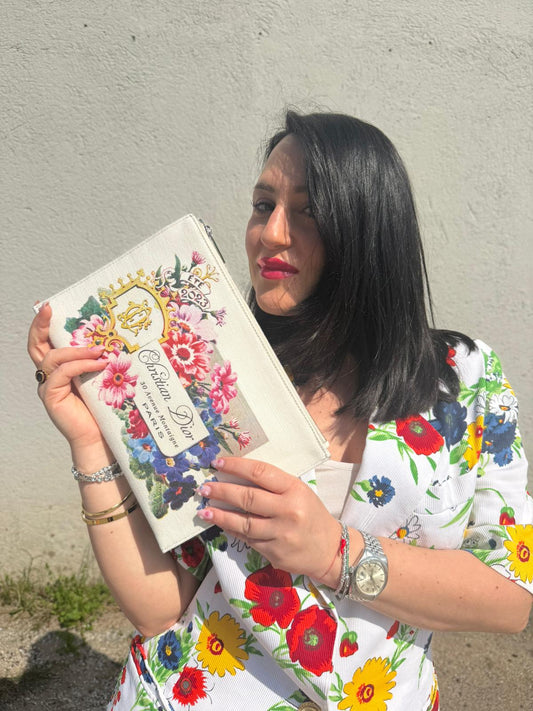 Pochette Christian Dior 30 Avenue Montaigne Floral