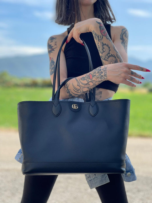 Borsa Shopping Ophidia Gucci nera