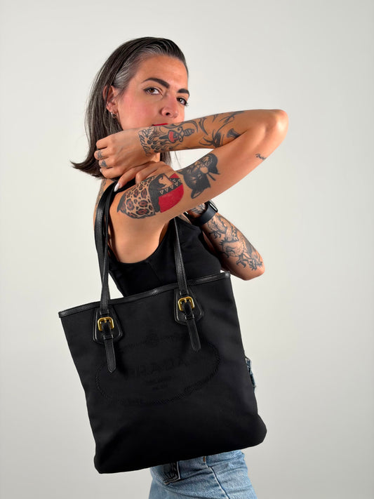 Shopper Jacquard Prada