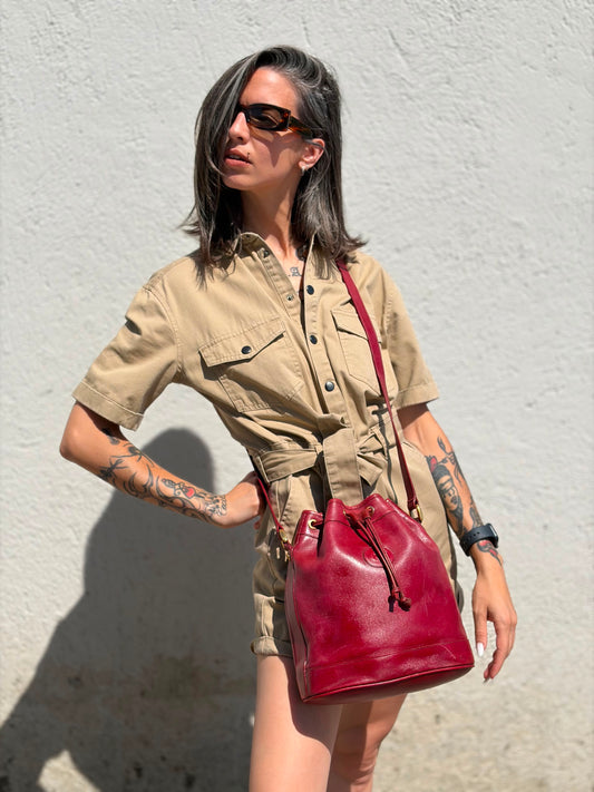 Secchiello Gucci bordeaux vintage