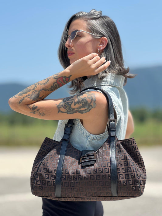 Hobo Fendi Zucchino marrone