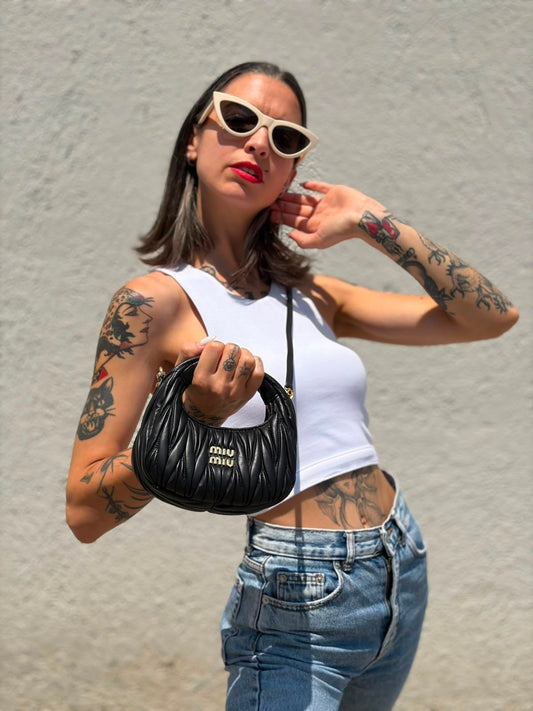 Borsa Miu Miu Wander matelassé Mini