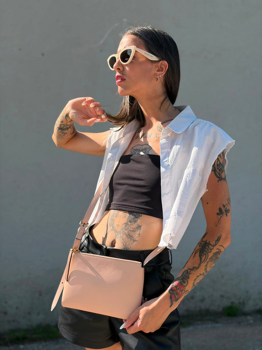Tracolla Fendi rosa