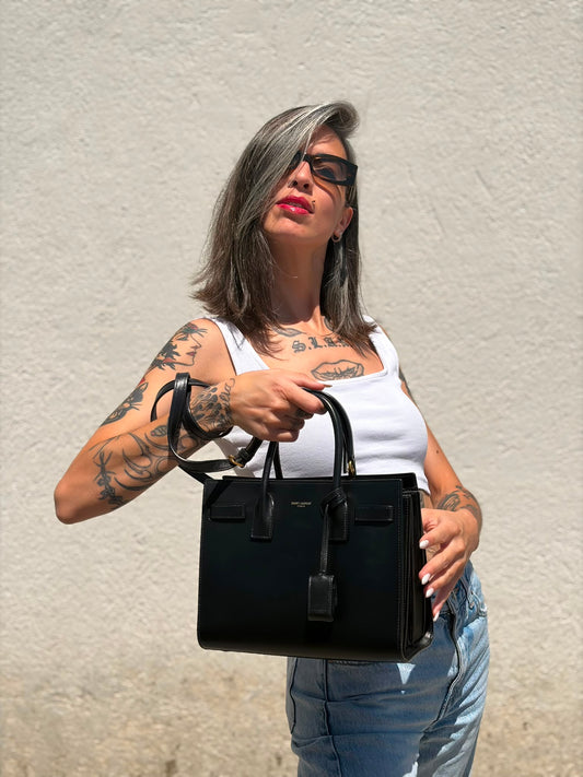 Sac De Jour Baby Saint Laurent nera
