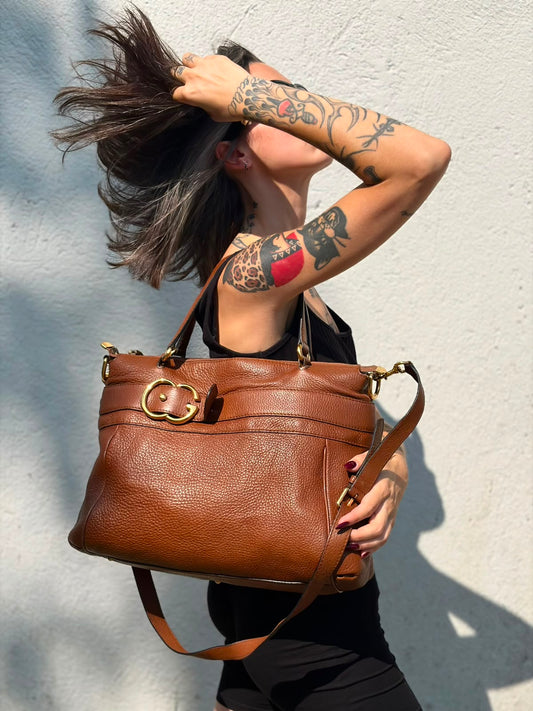 Shopper Ride Gucci marrone