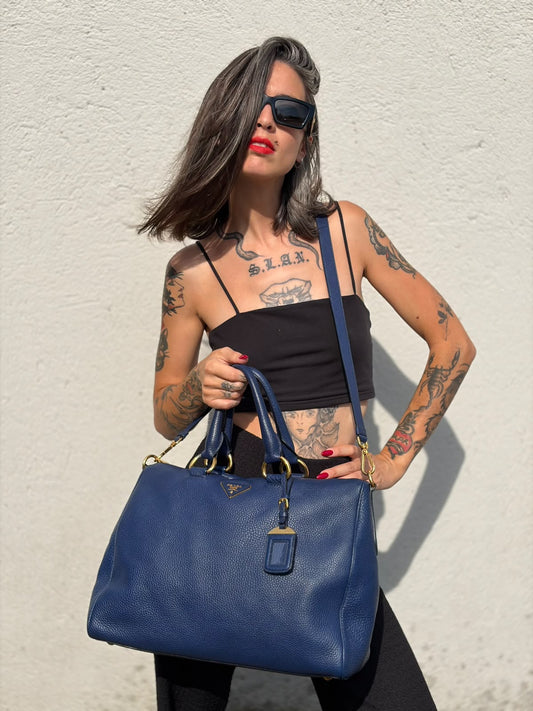 Tote Prada blu