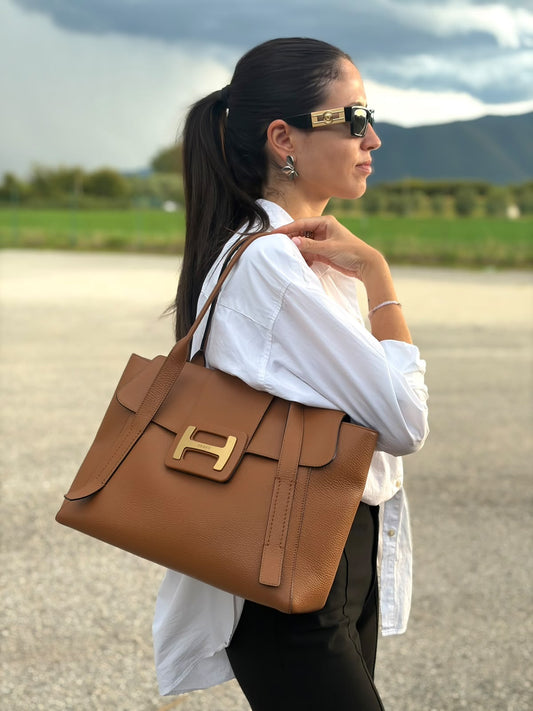 Tote Hogan cognac