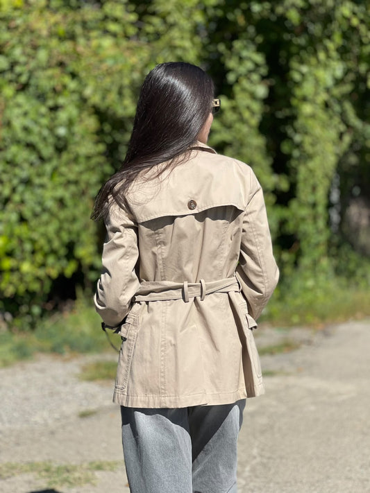 Trench corto beige Max Mara Weekend Tg 40