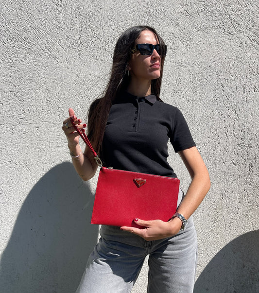 Pochette Prada rossa