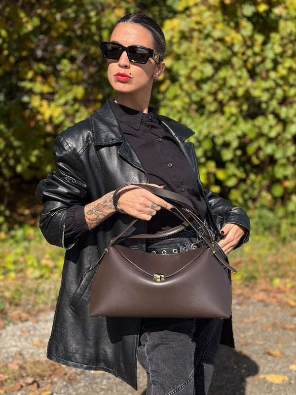 Borsa T-Lock TOTEME marrone