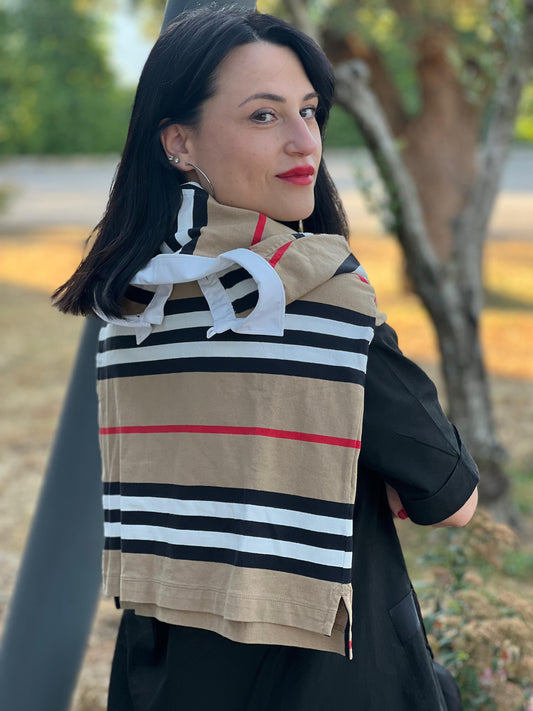 Polo Burberry kids a maniche lunghe 14 anni