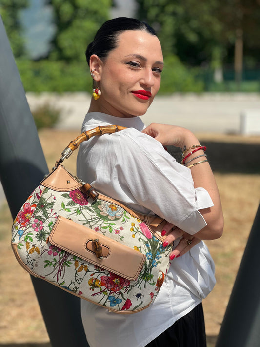 Borsa Gucci Flora Bamboo