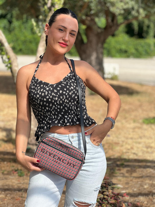 Tracolla Givenchy Bond Houndstooth