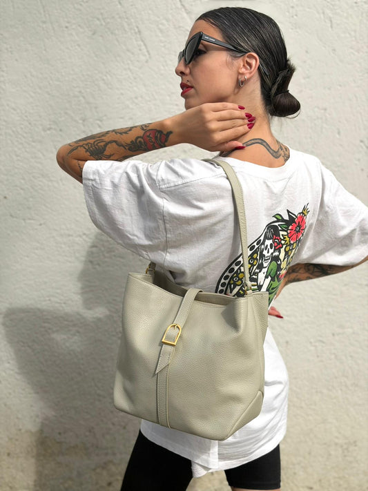 Borsa a spalla Coccinelle ghiaccio
