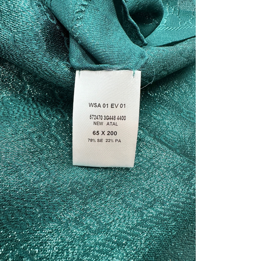 Stola Gucci GG verde