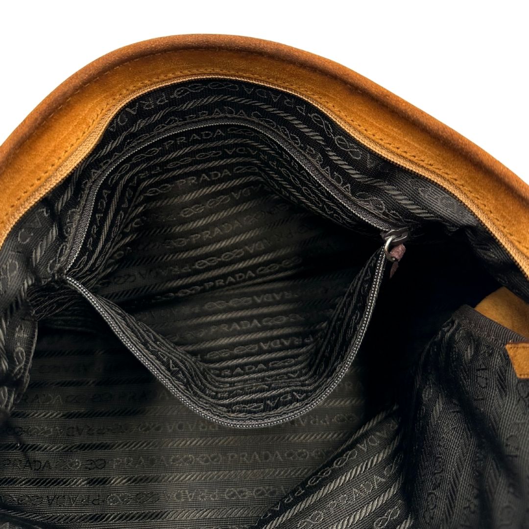 Borsa Prada scamosciata
