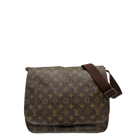front Cartella Louis Vuitton in canvas marrone monogram e parti metalliche dorate. Munita di una tracolla in tessuto regolabile, di lusso, originale, ottime condizioni, usata.