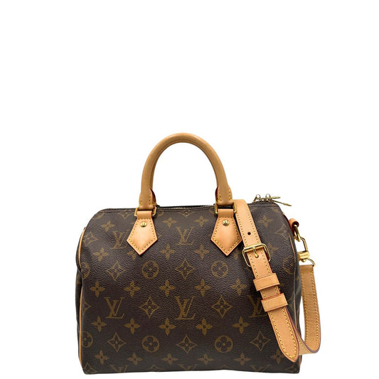front Borsa LV in canvas marrone monogram, con parti metalliche dorate, di lusso, originale, ottime condizioni, usata.