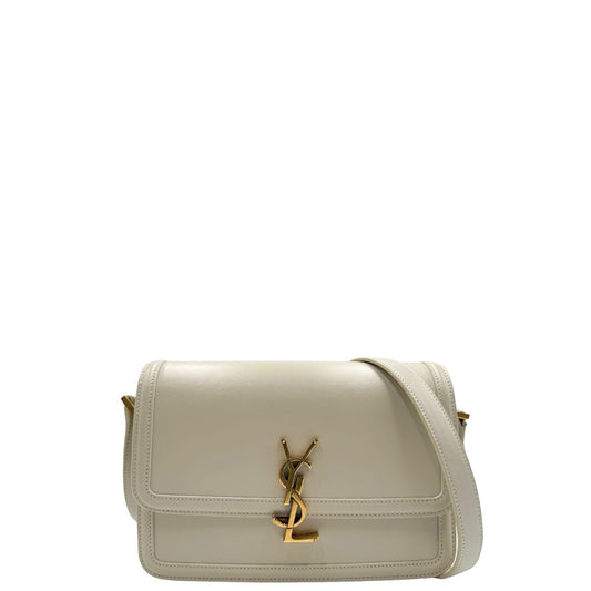 Tracolla Saint Laurent Solferino color bianco latte, indossabile a tracolla, di lusso, originale, ottime condizioni, usata.