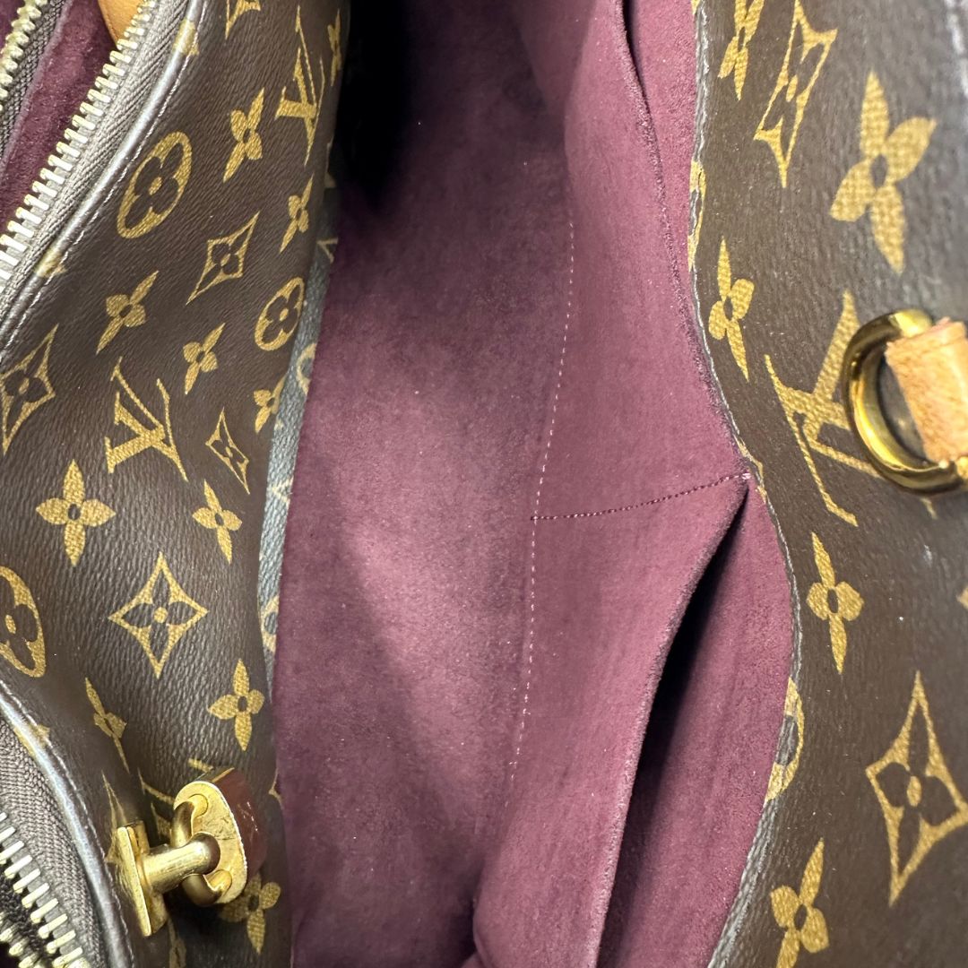 interno Borsa LV Montaigne nella versione MM in canvas monogram, di lusso, originale, ottime condizioni, usata.