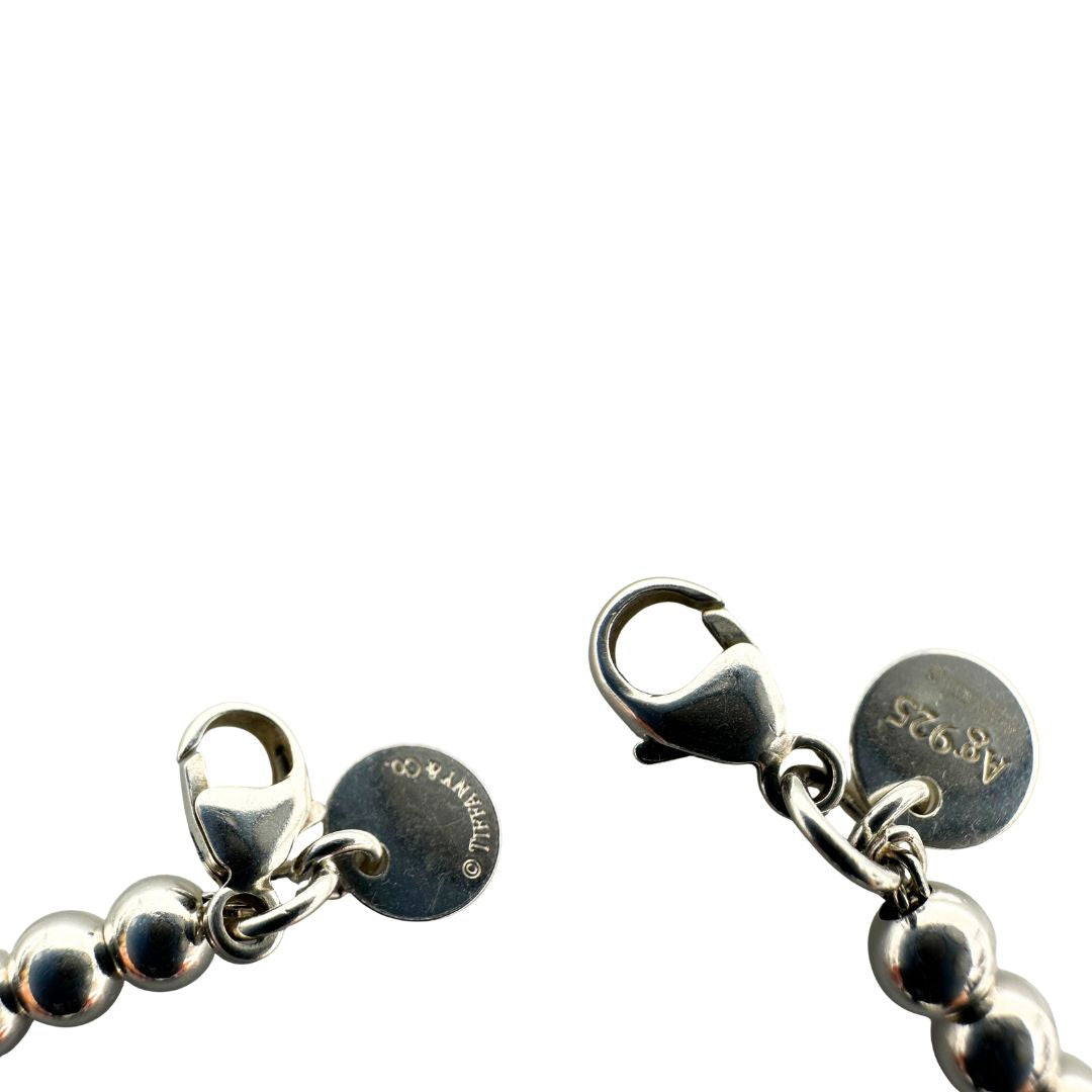 Bracciale Tiffany&Co. in argento 925 con ciondolo heart, di lusso, originale, eccellenti condizioni, usato.