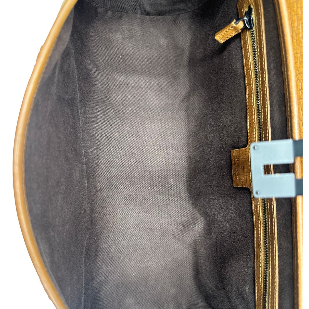 interno Borsa Gucci in tessuto GG con dettaglio bamboo, di lusso, originale, ottime condizioni.