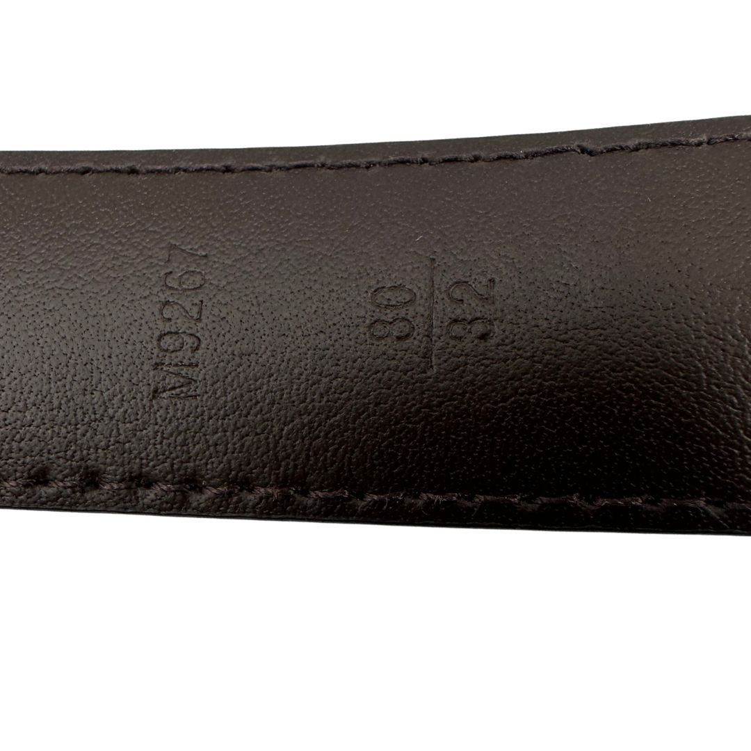 Cintura LV in canvas damier ebene, di lusso, originale, ottime condizioni, usata