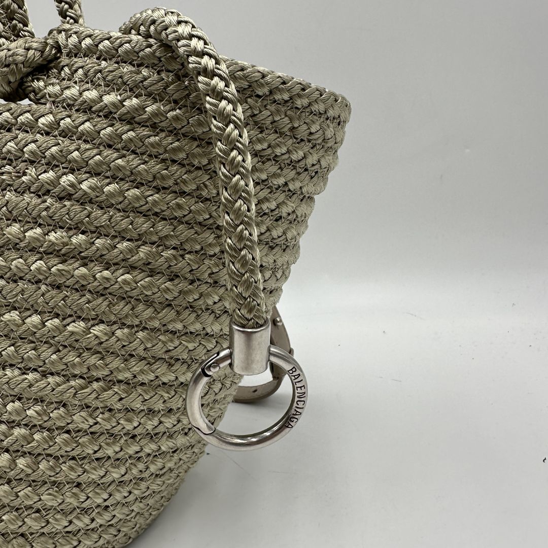 Ibiza Small Basket Bag Balenciaga beige
