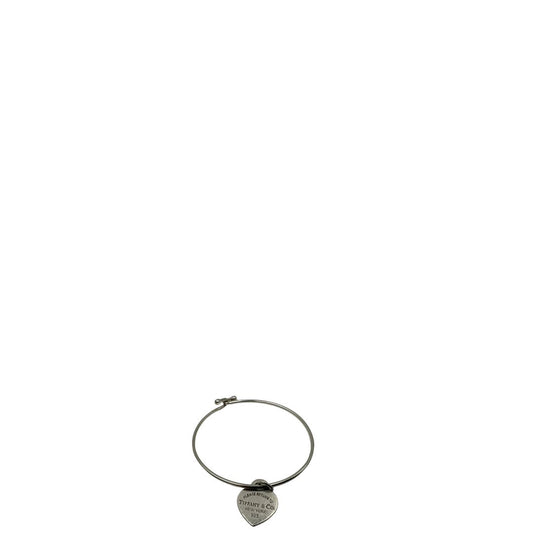 Bracciale Tiffany&Co. in argento 925 con ciondolo heart, di lusso, originale, ottime condizioni, usato