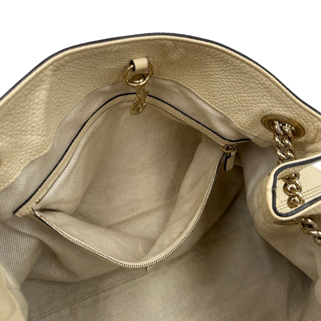 Borsa Gucci Soho avorio