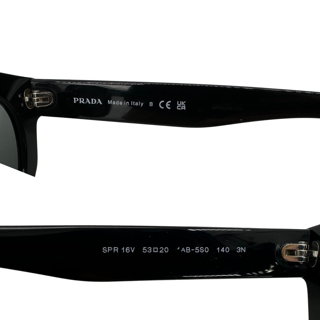 ;Occhiali prada in acetato nero