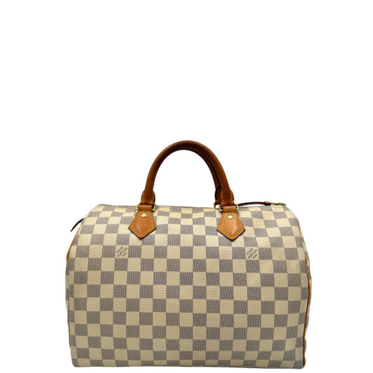 front Speedy Louis Vuitton in canvas damier azur nella misura 30, di lusso, originale, ottime condizioni, usato