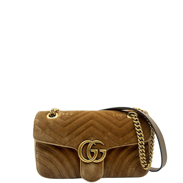 Borsa Gucci Marmont velvet misura media