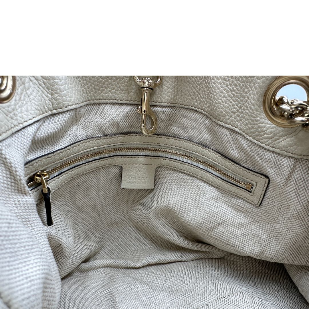 Borsa Gucci Soho avorio
