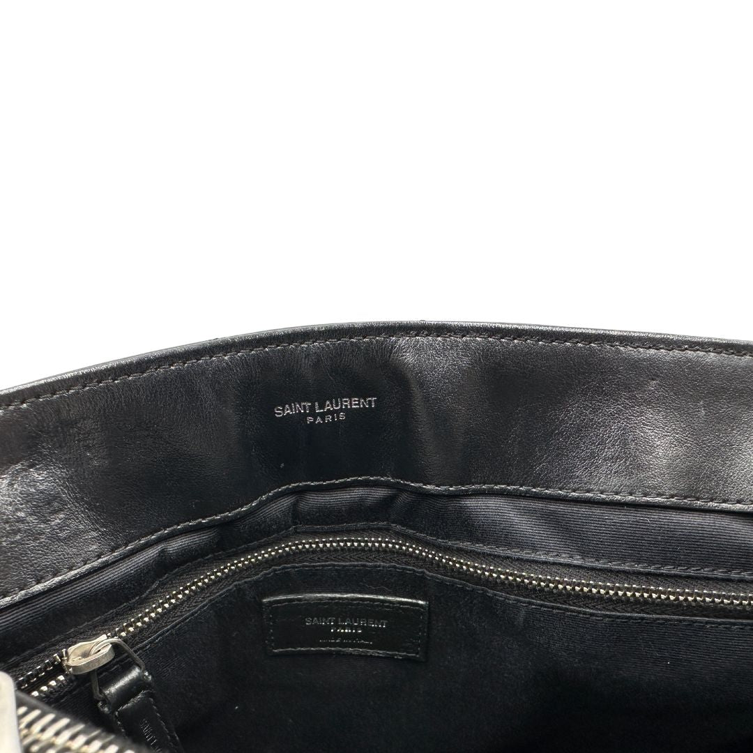Borsa LouLou Media Saint Laurent nera