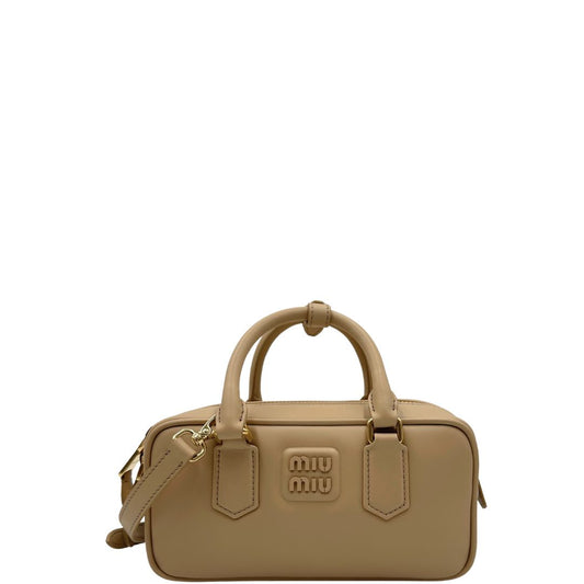 Borsa Miu Miu Arcadie regular sabbia