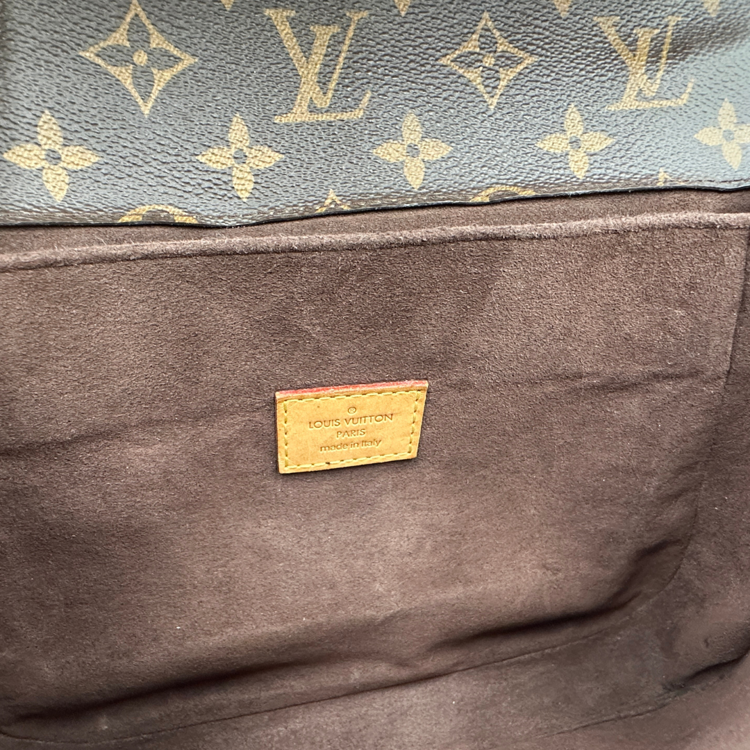 interno Borsa LV in canvas monogrammato marrone