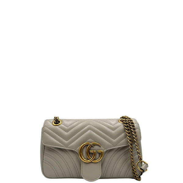 Borsa Gucci Marmont taupe misura media